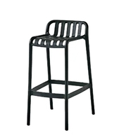 Repose-pieds haut à dossier bas en plastique de haute qualité, tabouret de bar de cuisine, tabouret de bar de café