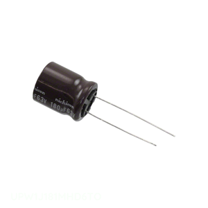Distribuidor Autorizado UPW1J181MHD6TO Condensador de Aluminio de 180 uF, 20%, 63V, Tipo RADIAL TH - Product Image 1