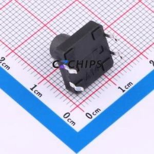 YTS1B0012MBT00 Tactile Switch Through hole Component (THT)-4P,12x12mm Switch 2.5N 12mm 12mm 10mm - Product Image 2