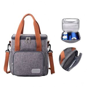 Large Tote Insulated Lunch Bag for Women Men Reusable Picnic Cooler Bags with Adjustable Shoulder Strap - Product Image 1