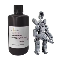Resin UV Mirip ABS untuk Pencetakan 3D Teknik Seni, Kekerasan Tinggi 80-83D, Tidak Rapuh, untuk Printer LCD SLA DLP 3D