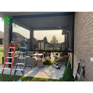 Persianas enrollables MINGYU USA PHIFER resistentes al viento para exteriores con cremallera, control por voz y control inteligente con <span class=keywords><strong>Alexa</strong></span>, Tuya Shades - Product Image 1