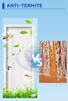Fournisseurs chinois de portes intérieures en WPC, PVC, UPVC, designs de portes de salle de bain imperméables avec cadre de porte