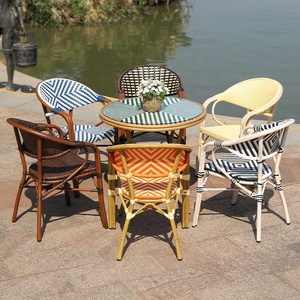 22 Sedie Poly Rattan Per Bar E Ristorante Giardino Bistrot Grand Soleil - Nero | Leroy Merlin - Foto 8