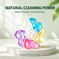 Lessive en capsules écologiques 6-en-1 en gros, 10g, perles de lavage multi-actions 3D, rehausseur de parfum, senteur Miami, détergent en marque blanche