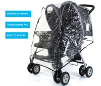 Housse de pluie universelle pour poussette double pour bébé jumeau