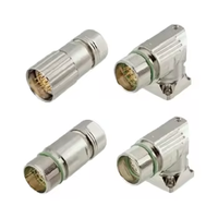 Connecteur de signal M23 M623 mâle femelle droit assemblé connecteur d'aviation à sertir en métal 6 7 9 12 broches