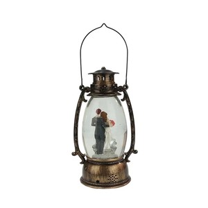 Lanterna Artistica in Resina Personalizzata Dipinta a Mano, Globo di <span class=keywords><strong>Neve</strong></span> con Luce LED, Sfera di Vetro con <span class=keywords><strong>Angelo</strong></span>, Decorazione per la Casa, Regalo di Nozze - Product Image 1