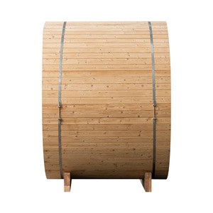 Hochwertige Rotzedern-Fasssauna-Kabine Outdoor-Saunaraum für Heim-Spa und Wellness Outdoor-Sauna für 2 Personen - Product Image 4