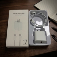 Set Pengisi Daya Cepat PD 35W Efisien Dengan Colokan AS Dan Kabel USB C Ke USB C Berjaring, Adaptor Daya Dua Port Untuk Gaming, Santai, Liburan