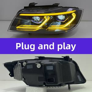 Faro LED para <span class=keywords><strong>BMW</strong></span> Serie 3 E90 <span class=keywords><strong>320i</strong></span> 325i 2005-2012, Luces Delanteras, Faro de Doble Color, Luces de Circulación Diurna Amarillas y Blancas, Conexión Plug and Play - Product Image 4