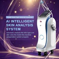 Épilateur laser à diode multifonctionnel 3 en 1, triple onde, titane, rajeunissement de la peau, indolore, permanent, équipement de salon et spa