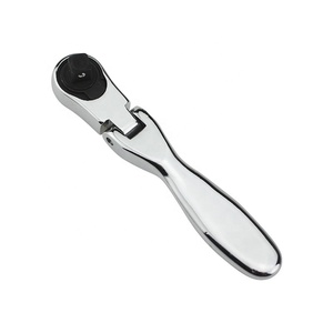 Mini clé à cliquet de 1/4 pouce, 72 dents, réversible, en acier au chrome-vanadium, avec douille et embout de tournevis, double tête - Product Image 1