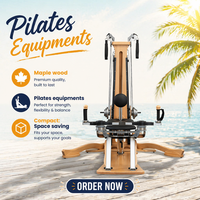 Machine de Pilates en bois de hêtre MJD, équipement de Pilates de qualité supérieure pour studio commercial, idéal pour l'exercice physique.