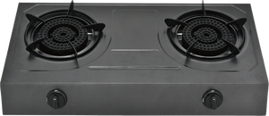 Table de cuisson à gaz ZGBES à double brûleur avec surface en fonte de 0,7 mm, allumage électronique et puissance élevée pour utilisation sur table - Product Image 2