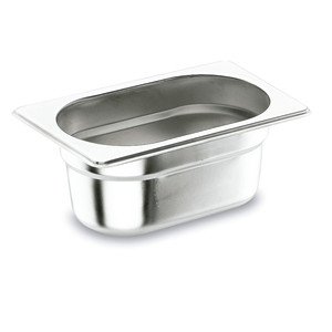 Vaschetta per alimenti in acciaio inox 1/4, calibro 18/10, per uso commerciale - Product Image 1