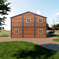 Maison conteneur préfabriquée portable à deux étages, 4 chambres, 2 salles de bain, villa modulaire détachable, appartement conteneur