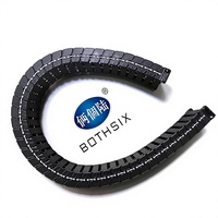 Cadena de Arrastre de Nylon Flexible, Silenciosa y Resistente al Desgaste BOTHSIX 32*25-32*150 para Brazos Robóticos, Router CNC, Máquinas Herramienta