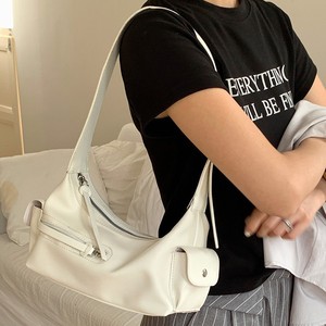 กระเป๋าสะพายไหล่ผู้หญิง สีดำและสีขาว กันน้ำ มีซิปปิด ใช้ได้ทุกวัน ฤดูใบไม้ร่วง 2025 - Product Image 3