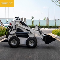 Chargeuse compacte sur roues YGZG haute performance avec moteur EPA Euro 5 pour travaux de construction, mini-chargeuse compacte