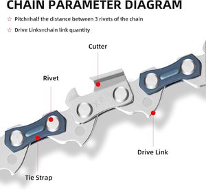 Oregon motosega 3/8 LP 050 56DL 240 440 450 455 allevatore - Product Image 2