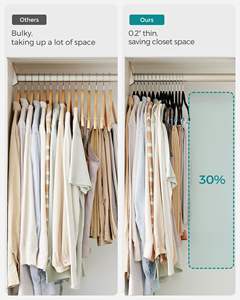 Бархатные вешалки для брюк с регулируемыми зажимами, Нескользящие вешалки для юбки - Product Image 2