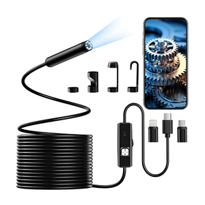 กล้องส่องตรวจภายในแบบงู 8 มม. พร้อมไฟ LED 8 ดวง สำหรับสมาร์ทโฟน Android และ iOS ไอโฟน ไอแพด แอนดรอยด์ กล้องเอนโดสโคป - Product Image 1