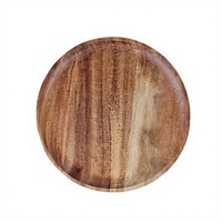 Plateau de rangement en bois rectangulaire, design de style américain, finition vernie, durable, compatible lave-vaisselle, capacité personnalisable, utilisation multi-espaces