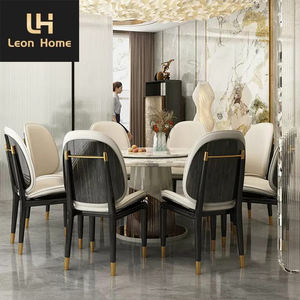 Nouveaux meubles de <span class=keywords><strong>chaise</strong></span> de salle à manger chaises de salle à manger dos <span class=keywords><strong>avec</strong></span> <span class=keywords><strong>poignée</strong></span> en Bronze doré <span class=keywords><strong>chaise</strong></span> de salle à manger en cuir moderne rembourrée de luxe - Product Image 4