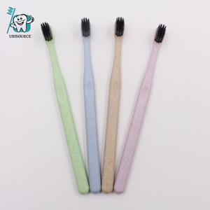 Cepillo de Dientes de Paja de Trigo con Cerdas Suaves, Biodegradable, Manual, para Adultos - Product Image 1