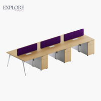 Grand bureau d'ordinateur moderne en bois pour une étude et une écriture simples pour une utilisation de poste de travail et d'ordinateur portable pour l'espace de bureau