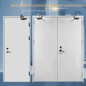 Diseño moderno de puertas de seguridad metálicas ignífugas que se utilizan para la superficie de productos terminados de hoteles en supermercados y escuelas - Product Image 5