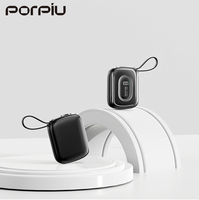 PORPIU PP-A58 Großhandel Neue 10000mAh Ultra Dünne Li-Polymer Powerbank PD22.5W Superschnelles Laden 2-in-1 Schnellladegerät LED