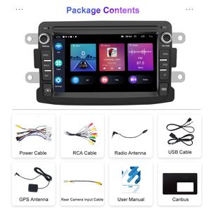 Podofo <span class=keywords><strong>2</strong></span> <span class=keywords><strong>Din</strong></span> Android <span class=keywords><strong>autoradio</strong></span> 7 pouces voiture stéréo sans fil CarPlay & Android Auto GPS WIFI Hifi Audio RDS pour <span class=keywords><strong>Dacia</strong></span> Renault LADA - Product Image 6