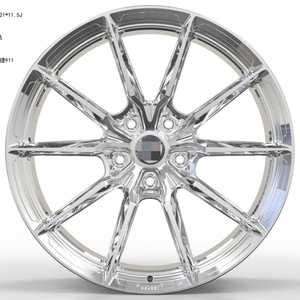 Custom Two-Color 18-22 Inch High-End Forged Classical Sports Type 5X112 5X120 Bright Silver Pickup SUV <b>Wheels</b> New - Product Image 1