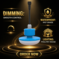 Ampoule LED SMD2835 AC/DC étanche IP67, sans scintillement, dimmable, éclairage professionnel, garantie 5 ans, multicolore, pour élevage de volailles