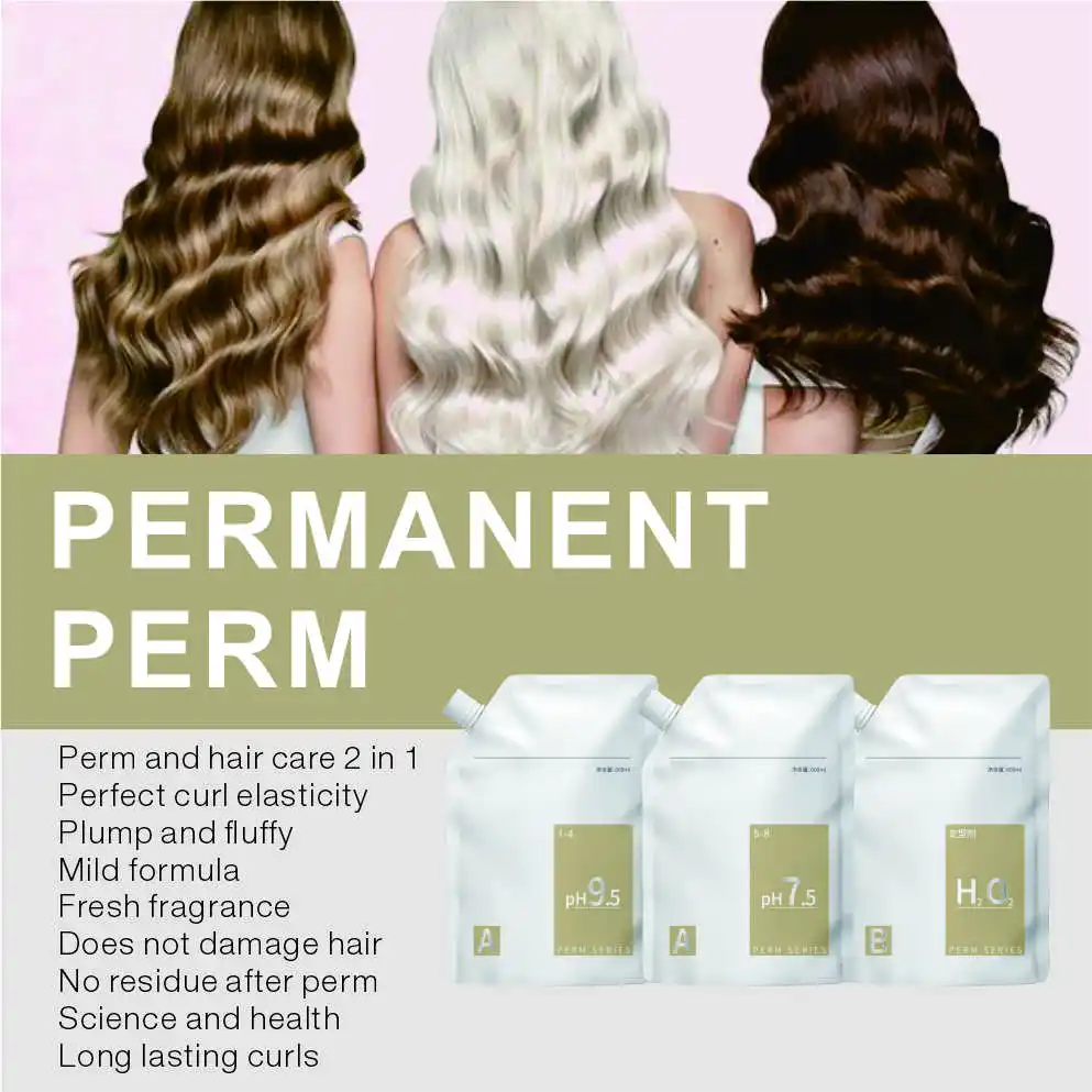 OEM/ODM per il salone uso Afro Perm Kit per capelli intelligenti capelli neri Perm prodotti professionali per capelli