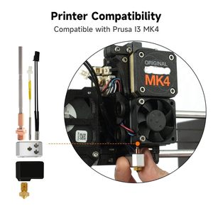 Hotend <span class=keywords><strong>Kit</strong></span> cho <span class=keywords><strong>Prusa</strong></span> <span class=keywords><strong>i3</strong></span> MK4/XL 3D máy in đầu in nóng khối 24V 40 Wát sưởi ấm Cartridge thermistor đùn <span class=keywords><strong>Kit</strong></span> - Product Image 3