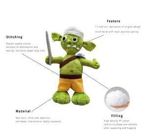Poupée personnalisée sur mesure qui vous ressemble, mascotte en peluche douce personnalisée - Product Image 2