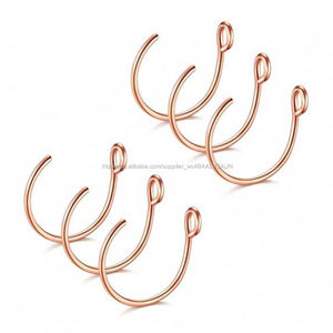 20G de la joyería Piercing de 8mm <span class=keywords><strong>falso</strong></span> anillo de la nariz de <span class=keywords><strong>aro</strong></span> de <span class=keywords><strong>labio</strong></span> tabique de la nariz anillo - Product Image 5