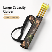 Carquois de hanche à 3 tubes pour tir à l'arc, carquois de chasse pour flèches, carquois de camouflage extérieur, carquois latéral, boîte de rangement