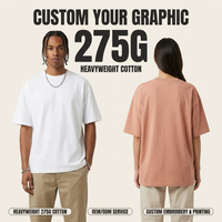 T-shirt surdimensionné pour homme en coton 100% lourd, personnalisé, avec tissu respirant et anti-humidité, style streetwear 1043