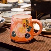 Tasse japonaise peinte à la main tasses en céramique enfants tasses café lait tasse petit déjeuner tasse