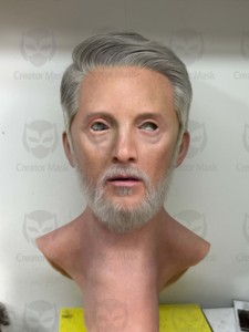 Maschera in Silicone Realistica Personalizzata, Viso Intero con Capelli, per Film, Halloween, Pasqua, Riutilizzabile e Traspirante - Product Image 3