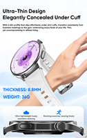 Montre connectée MT119, écran AMOLED 1,32'', moniteur de fréquence cardiaque ECG, appels Bluetooth, étanche IP67, montre connectée de fitness