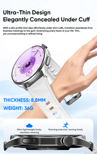 Montre connectée MT119, écran AMOLED 1,32'', moniteur de fréquence cardiaque ECG, appels Bluetooth, étanche IP67, montre connectée de fitness - Product Image 6