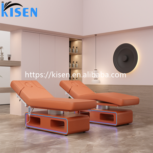 Kisen Good Quality 3 4 Motors <b>Electric</b> Facial Beauty Salon Bed Medical Spa Massage Treatment <b>Table</b> Podiatry Chair Tattoo Bed - Product Image 2