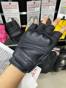 Gants en cuir à demi-doigts en fibre <span class=keywords><strong>de</strong></span> carbone pour hommes. Anti-dérapant, résistant aux chocs pour moto, vélo et <span class=keywords><strong>chasse</strong></span>. Prix <span class=keywords><strong>de</strong></span> gros. - Product Image 4