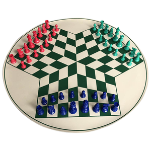 48 pezzi colorati di <span class=keywords><strong>scacchi</strong></span> 3D che giocano <span class=keywords><strong>a</strong></span> <span class=keywords><strong>scacchi</strong></span> <span class=keywords><strong>3</strong></span> giocatori Set combinazione di 24 pollici in pelle di <span class=keywords><strong>scacchi</strong></span> giochi da tavolo - Product Image 1