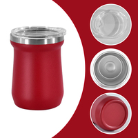 Premium Argentine Logo personnalisé Yerba Mate tasse Double paroi en acier inoxydable Bombilla traditionnelle 5oz organique gourde thé tasse